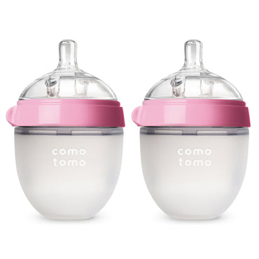 comotomo-natural-feel-baby-bottle-double-pack-pink-white-150-ml